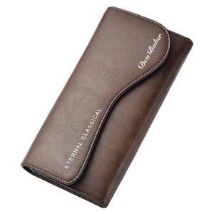 Vintage Multi‑Functional Zipper Wallet – Lightweight PU Leather Organizer with 20 Card Slots & Coin Pocket – Shop Decimals