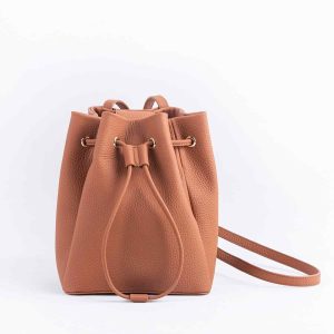 Shopdecimals Handmade First‑Layer Cowhide Bucket Backpack – Soft‑Touch Leather, Convertible Crossbody Strap for Effortless Everyday Organization