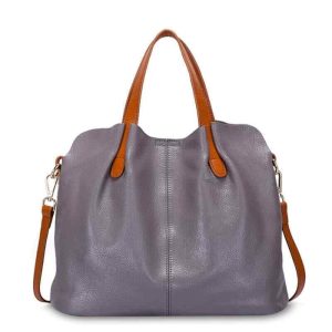 Shopdecimals Genuine Leather Crossbody Bag – Spacious Tablet Compartment & Comfortable Adjustable Strap