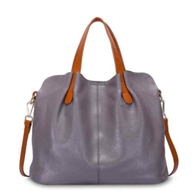 Shopdecimals Genuine Leather Crossbody Bag – Spacious Tablet Compartment & Comfortable Adjustable Strap