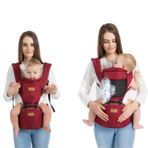 Hands‑Free Baby Carrying with Breathable Mesh Waist Stool – 12‑in Platform, 20 kg Load, Adjustable Fit – Shopdecimals