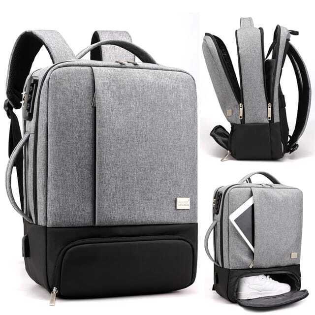 Shopdecimals 15.6‑Inch Laptop Backpack – Padded Sleeve Protects Your Device, Water‑Resistant Nylon, Lightweight Comfort for Commute & Travel