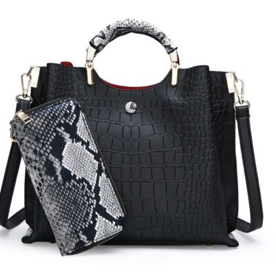 Ultra‑Light One‑Shoulder Diagonal Bag – 0.7 kg, Spacious 30×25×14 cm, Embossed Geometric Design – Shopdecimals