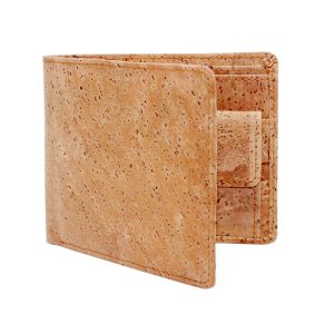 Ultra‑Light Eco Cork Wallet for Men – Slim 0.04 kg Design with Card & Cash Slots, Brown or Yellow – Shopdecimals