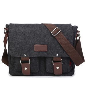 Ultra‑Light Canvas Messenger Bag – 0.43 kg, 15‑inch Laptop Fit, Magnetic Closure – Shopdecimals