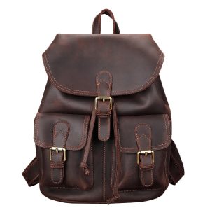 Spacious 55 L Full‑Grain Leather Travel Bag – Lightweight 1.4 kg, Anti‑Theft Design for Men & Women – Shopdecimals