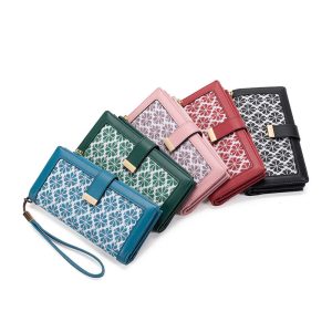 Secure Anti-Theft Large Capacity Women’s Wallet with Long Buckle – Light‑Weight PU Leather, 12 Card Slots – Shopdecimals