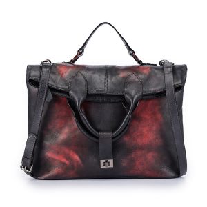 Lightweight Cowhide Crossbody Briefcase with 4 Interchangeable Styles – Spacious Laptop Organizer, Only 0.85 kg – Shop Decimals