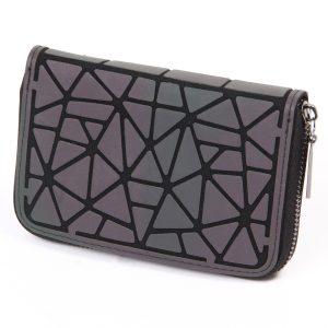 Glow‑In‑The‑Dark Leather Wallet – Ultra‑Light 0.12 kg, Slim Design Holds 12 Cards & Coins – Shopdecimals