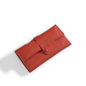Shopdecimals Women's Long Multi‑Card Folding Clutch – 30 Slots, Light 0.13 kg, 7 Colors, Phone Pocket & Zip Coin Compartment
