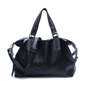 Spacious Cowhide Shoulder Bag with Laptop Compartment – Lightweight Luxury Handbag by Shopdecimals