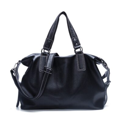 Spacious Cowhide Shoulder Bag with Laptop Compartment – Lightweight Luxury Handbag by Shopdecimals