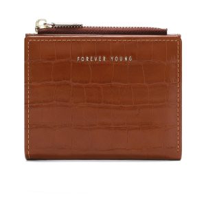 Ultra‑Thin Two‑Fold Women’s Wallet – Featherlight 0.15 kg, 7 Colors, Card Slots & Zip Coin Pocket | Shopdecimals