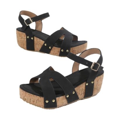 Ultra‑Light 10 cm Platform Sandals for Women – Anti‑Slip Rope Sole, All‑Day Comfort & Height Boost – Shopdecimals
