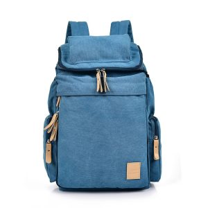 Lightweight 1 kg Canvas Travel Backpack with Dual‑Carry straps – spacious 28×47×16 cm interior, 6 colors, zip compartments – Shopdecimals
