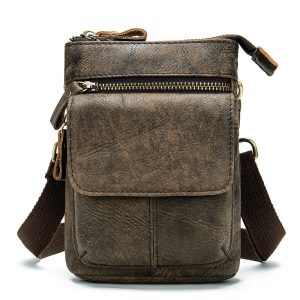 Feather‑Light Retro Vertical Crossbody Bag – 0.26 kg Comfort, Matte Coffee Shades | Shop Decimals