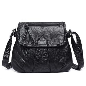 Feather‑Light Designer Women’s Messenger Bag with 260 cm Adjustable Strap – Soft PU Leather, Zipper Security, 0.34 kg – Shopdecimals