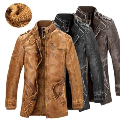 Lightweight Full‑Grain Leather Jacket – Stay Warm & Move Freely, 4 Colors, XXL Sizes | Shopdecimals