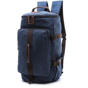 Lightweight 0.95 kg European Canvas Travel Bag – 20‑35 L Capacity, Laptop & Drum Compartments, Water‑Resistant, Shopdecimals