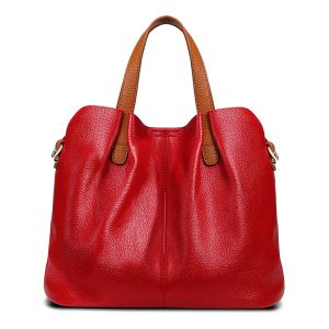 Feather‑Light 0.65 kg Cowhide Tote – Spacious 300×200×100 mm Crossbody Bag, Soft Scratch‑Resistant Leather – Shopdecimals