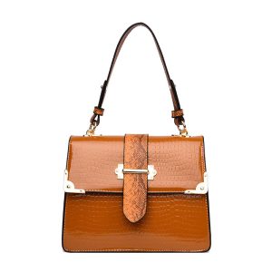 Ultra‑Light 0.67 kg Shoulder Bag – Spacious Tablet Compartment, Crocodile‑Pattern Finish – Shopdecimals