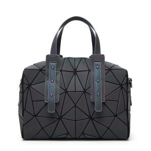 Lightweight Matte‑Black Rhomboid Shoulder Bag – Spacious 27×14×22 cm Design for All‑Day Comfort | Shopdecimals