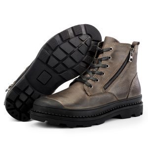 Non‑Slip Winter Leather Boots for Men – Lightweight 0.79 kg, Breathable & Warm with Velvet Option – Shopdecimals