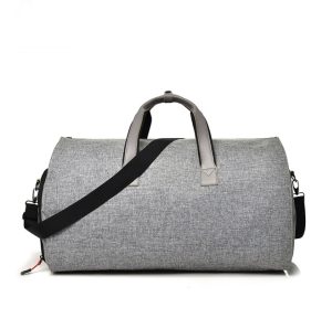 Wrinkle‑Free Travel Garment Bag – 350 cm Interior, Ultra‑Light 1.26 kg, Waterproof Oxford Cloth – Shopdecimals Black/Gray Suitcase