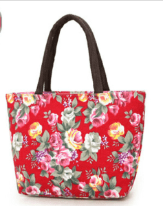 Lightweight Canvas Lunch Tote with Magnetic Snap – Small Mom & Commuter Bag, Multi‑Color, Shopdecimals