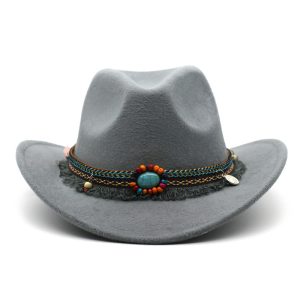 Feather‑Light Felt Cowboy Hat – 0.17 kg Curled Brim, Unisex, 10 Vibrant Colors – Ideal Riding Shade | Shopdecimals
