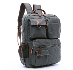 Lightweight Canvas Laptop Backpack – 15‑inch, 20‑35 L Capacity, Double‑Strap Comfort, Magnetic Closures – Perfect for Students & Travelers – Shop Decimals
