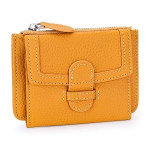 Ultra‑Thin Leather Card Wallet with 12 Slots, ID Window & Full‑Size Bill Pocket – Featherlight 0.07 kg, 130×110×30 mm, Shop Decimals