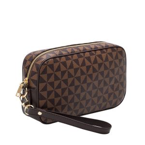 Ultra-Light Waterproof Handheld Clutch – 0.26 kg, Zip Pocket for Travel – Black, Brown, White | Shopdecimals