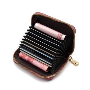 Ultra‑Light Lace Pattern Wallet with Anti‑Degaussing Card Slots & Coin Pocket – 9 Cards, 2 Coin Pouches, 7 Colors | Shopdecimals