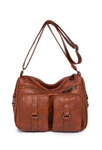 Ultra‑Light PU Crossbody for Women – 0.39 kg, 6 Solid Colors, Spacious 300×240 mm Interior – Shopdecimals Stylish Daily Bag