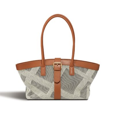 Spacious Lightweight Underarm Shoulder Tote – Large‑Capacity Cowhide & Canvas Bag for Women | Shopdecimals
