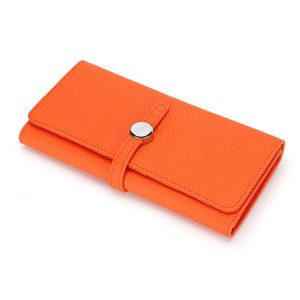 Spacious Leather Long Wallet for Women – 12‑Card Capacity, Light 0.18 kg Design, 8 Vibrant Colors | Shopdecimals