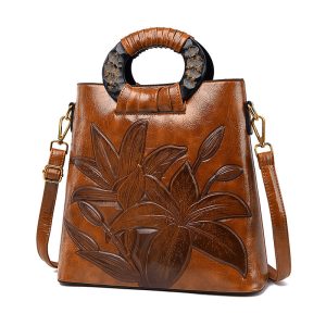 Shopdecimals Ethnic Floral One‑Shoulder Bag – Lightweight 0.81 kg with Large 30×29×12 cm Capacity for Laptop, Wallet & Essentials