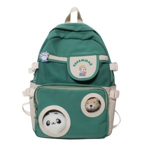 Ultra‑Light 0.35 kg Korean‑Style School Backpack for Teens – High‑Capacity Nylon Bag with Vibrant Colors, Ergonomic Straps & Front Zip Pocket – Shopdecimals