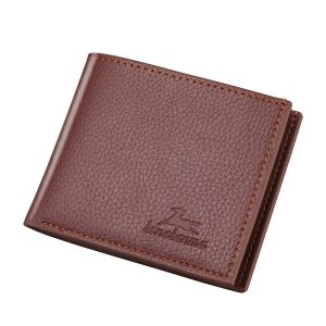 Featherlight Men’s PU Leather Wallet – 2‑Fold, 0.07 kg Ultra‑Light Design with Card Slots, Bill Pocket & Zipper Compartment – Black, Coffee, Light Brown