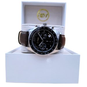 Precision‑Timed Chronograph Watch with Full‑Grain Italian Leather Strap & Quick‑Release Pins – Elevate Your Wrist with I‑Tem Innovation, Shopdecimals