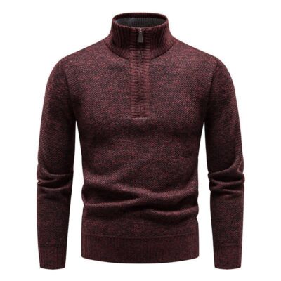 Cozy Plush High‑Neck Men’s Sweater – Lightweight Warmth, Plus‑Size up to 3 XL, 5 Rich Colors | Shopdecimals