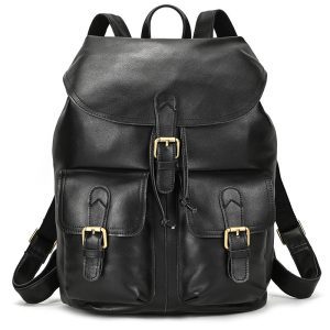 Lightweight First‑Layer Leather Backpack – Under 1.10 kg, 41 cm Carry‑On Size, Scratch‑Resistant – Shopdecimals Women’s Travel Essentials