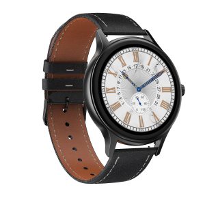 Ultra‑Light 0.08 kg Detect Smartwatch – 1.1‑inch Android‑Compatible Watch in Black, Gold or Silver Leather/Steel Bands – Comfort Meets Style | Shopdecimals