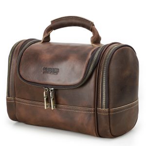 Lightweight Vintage Cowhide Training Bag – 275 cm Capacity, Waterproof & Expandable, Portable Pouch for Gym & Travel – Shopdecimals