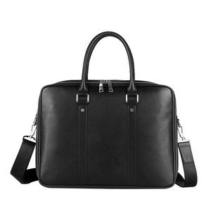 Durable 14‑inch Real Cattlehide Briefcase with Double Zippers – Secure, Expandable Storage for Business Travel | Shopdecimals