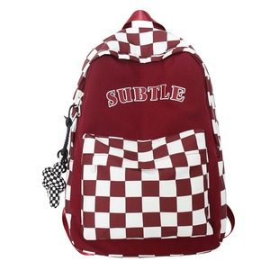 Ultra‑Light 0.46 kg Plaid Student Backpack – 75 L Capacity, Waterproof Nylon, 5 Colors | Shopdecimals