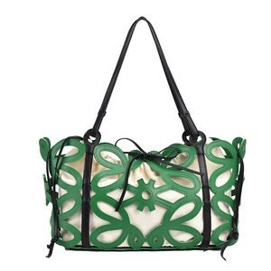 Ultra‑Light 0.8 kg One‑Shoulder Bucket Bag – Spacious 540 mm Interior, Hollow Design, 4 Colors | Shopdecimals