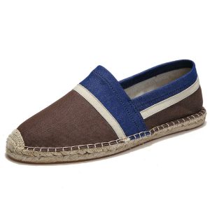 Feather‑Light Canvas Sneakers for Men – Breathable Casual Shoes in Blue, Brown & Grey, Flat Heel, Sizes 39‑45 – Shop Decimals