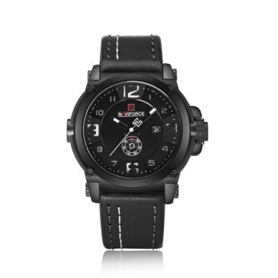 Shopdecimals Men's Water‑Resistant Quartz Calendar Watch – Ultra‑Light 0.10 kg, 45 mm Dial & 4 Interchangeable Straps